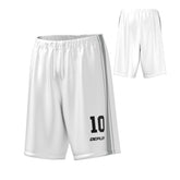 Basketball Shorts Stripes - White